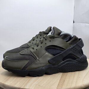 Men's  Size 10 - Nike Air Huarache Cargo Khaki Cargo Black Sneakers